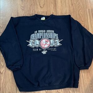 Yankees 25 World Series Champions- team on century 1999 size XL